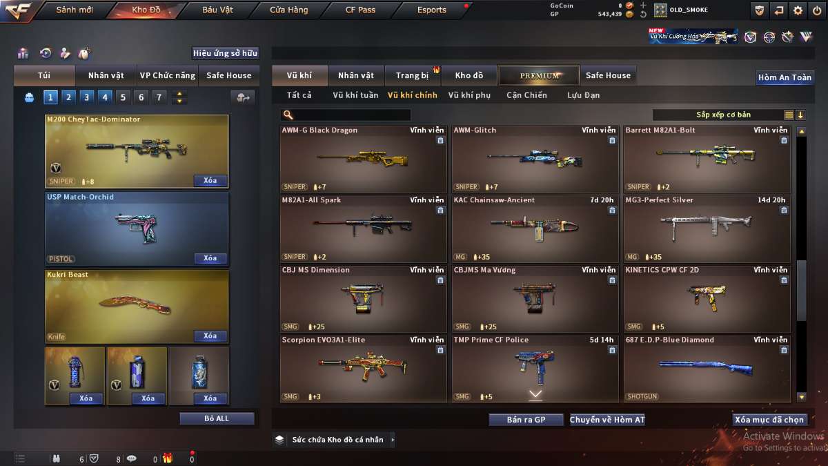 shop acc cf uy tin gia re